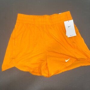 Nike Kids Dri-Fit‎ Loose Fit Training Shorts L Orange Elastic Waist